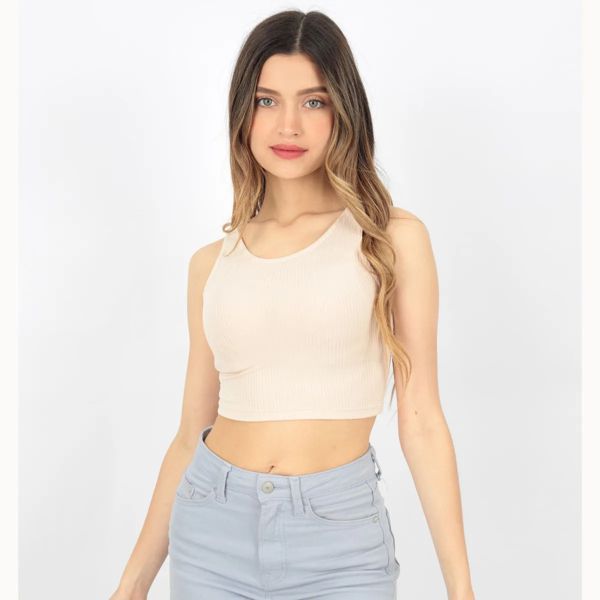 GENERICO - top mujer manga cero top corto La chispa