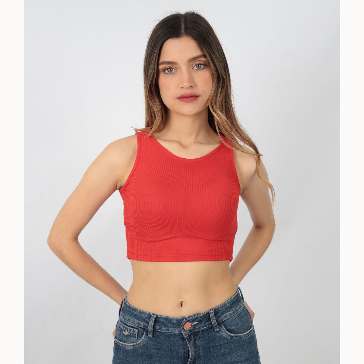 GENERICO - top mujer manga cero top corto La chispa