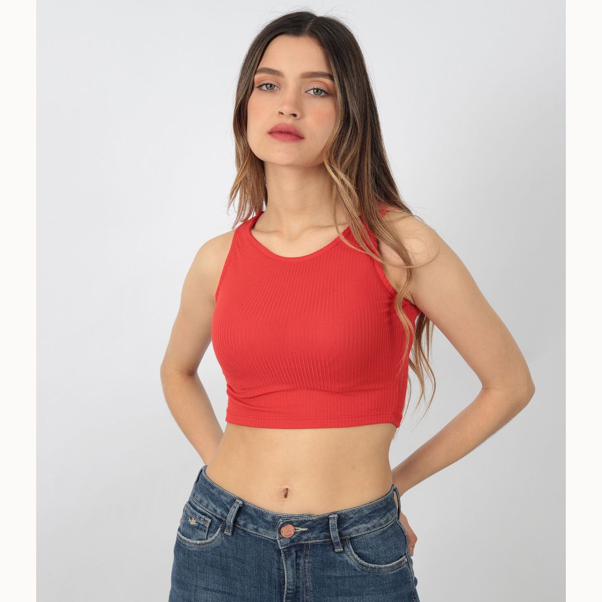 GENERICO - top mujer manga cero top corto La chispa