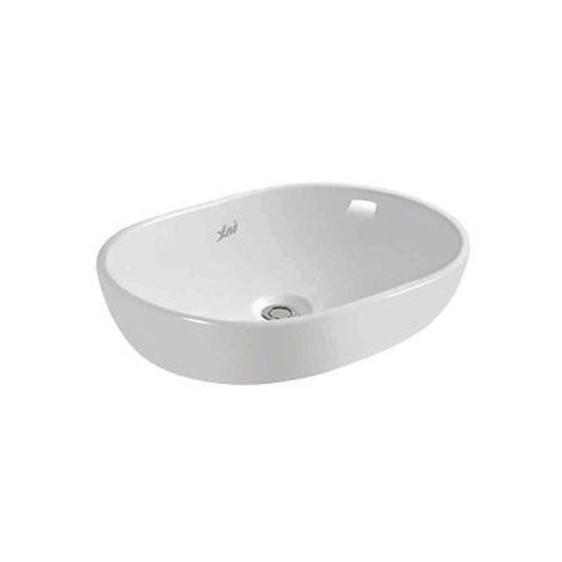 XM - LAVABO BOWL BLANCO DE LOZA EVA 59x40CM