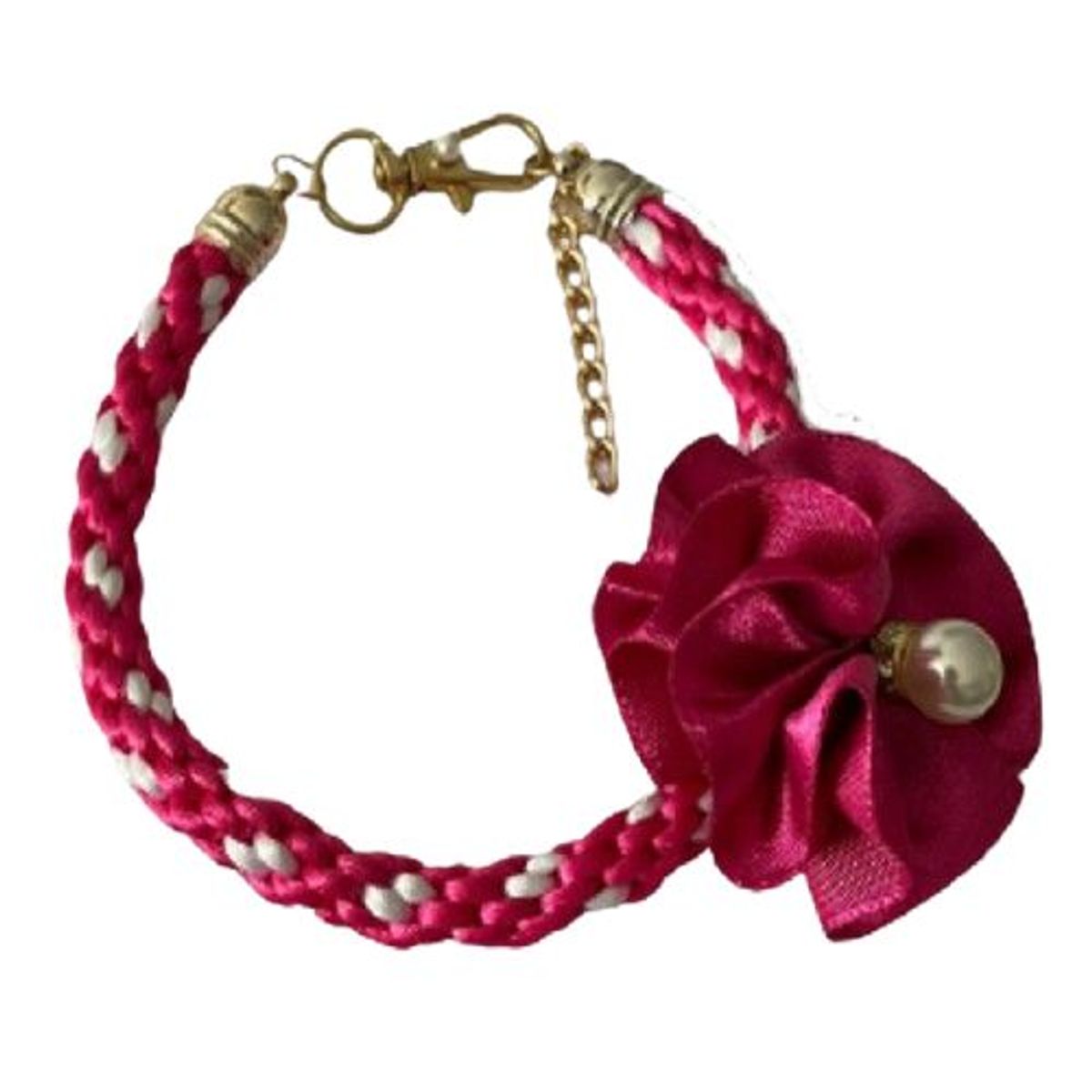 GENERICO - Collar para Mascotas Fucsia - Medida 48 a 52 cm