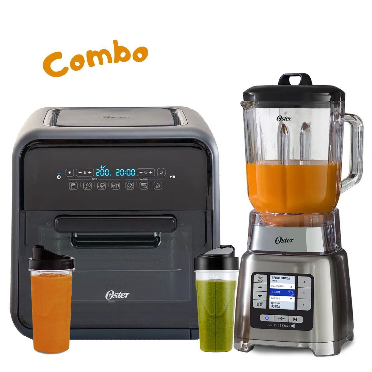 OSTER - Licuadora Oster ActiveSense mas Súper freidora de aire Oster 10 litros