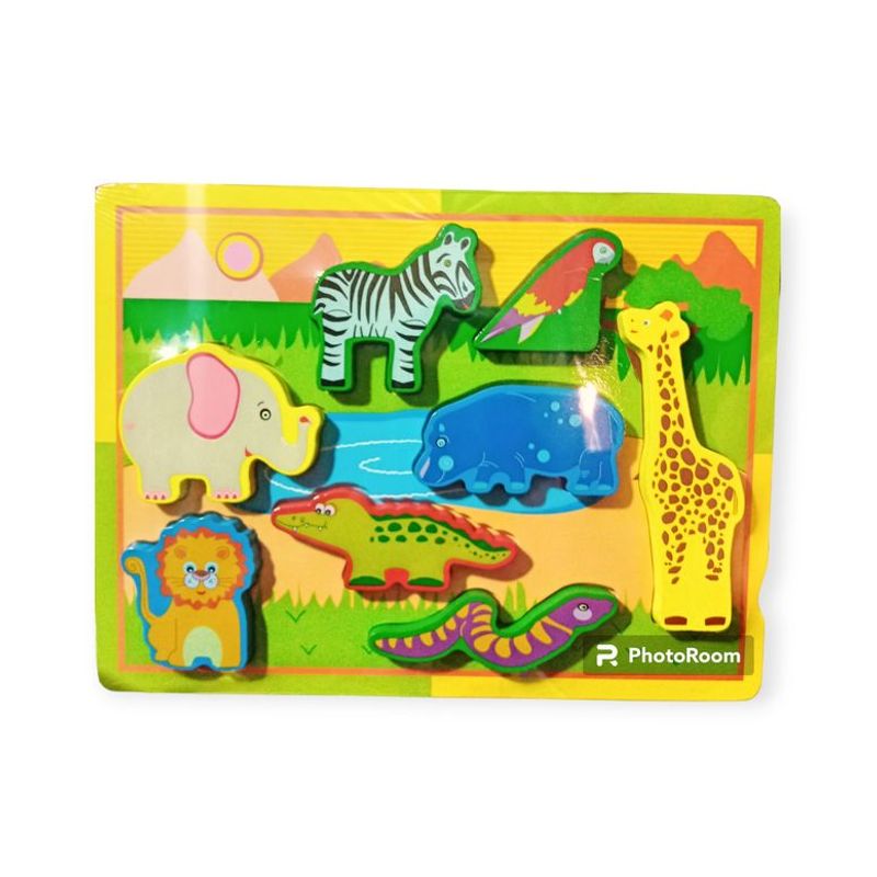 GENERICO - ROMPECABEZA ALTO RELIEVE DE ANIMALES SALVAJES