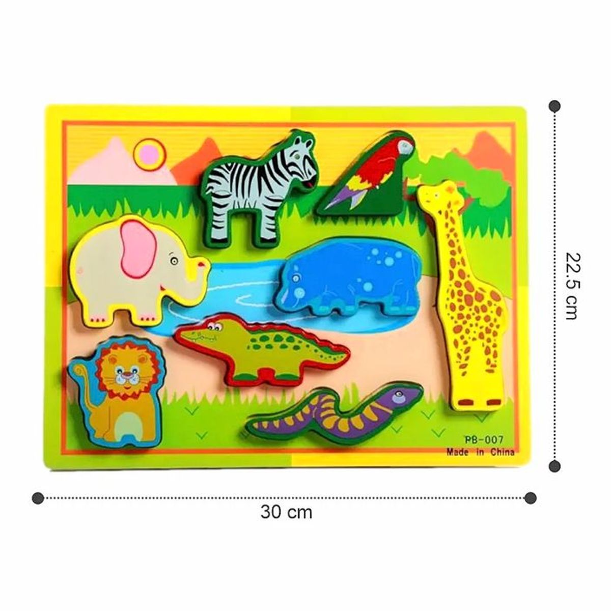 GENERICO - ROMPECABEZA ALTO RELIEVE DE ANIMALES SALVAJES