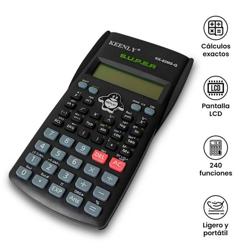 GENERICO - Calculadora Científica Con 240 Funciones