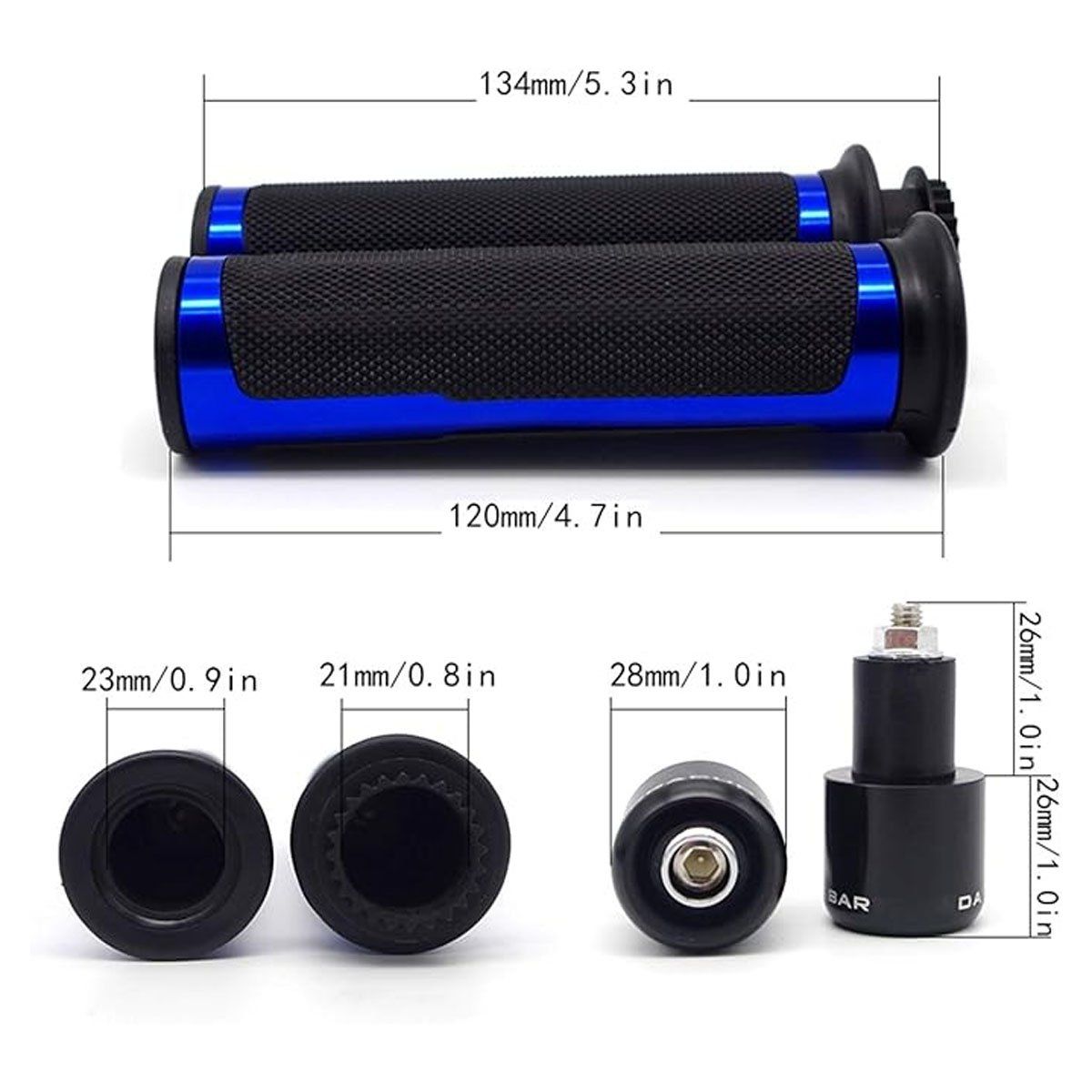 42AROZINA - Empuñaduras De Goma Antideslizantes Para Moto