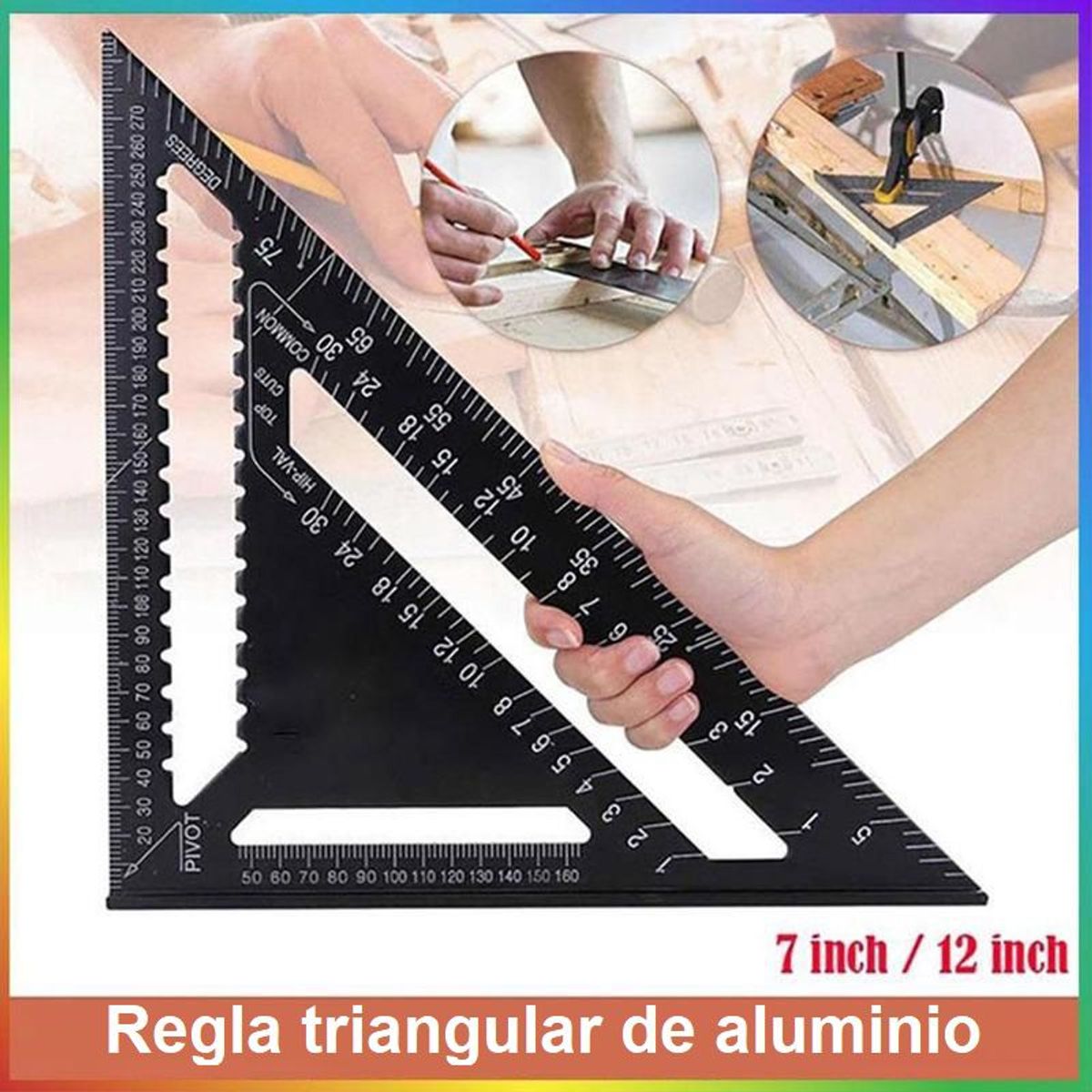 GENERICO - ESCUADRA RAPIDA DE 12 PULGADAS