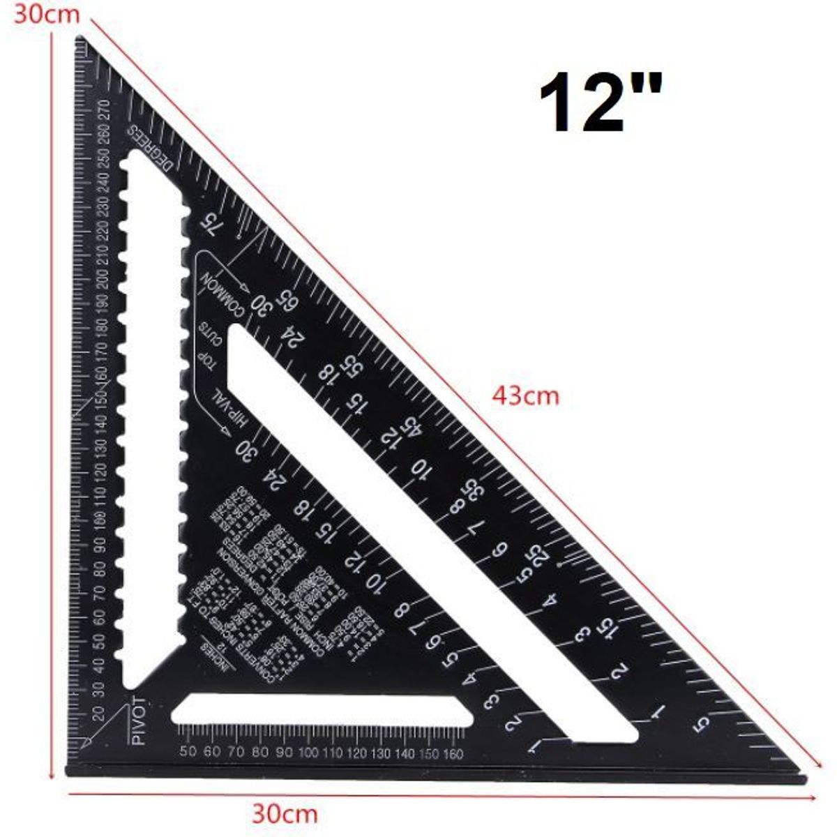 GENERICO - ESCUADRA RAPIDA DE 12 PULGADAS
