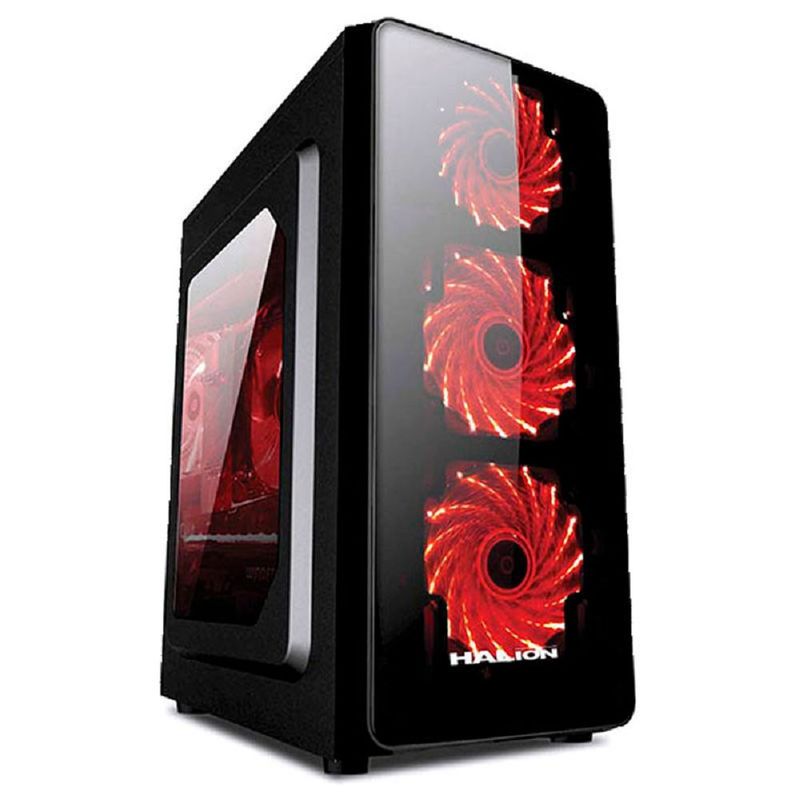 HALION - Case Gamers Led Halion Scorpio 5490 Rainbow Fuente 350w Real