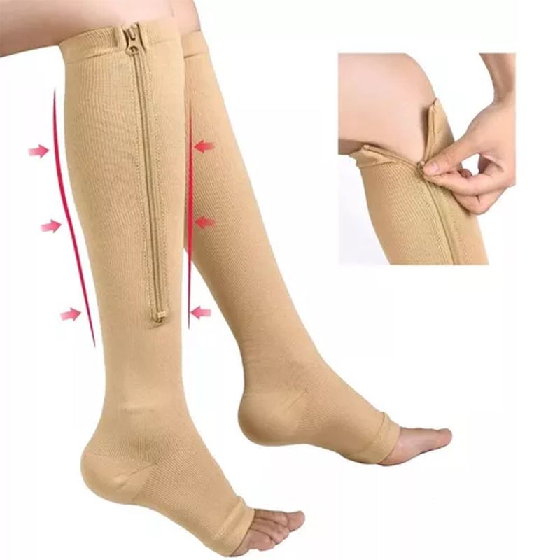 GENERICO - Medias de Compresión Talla L-XL  - Con cierre reforzado - el par