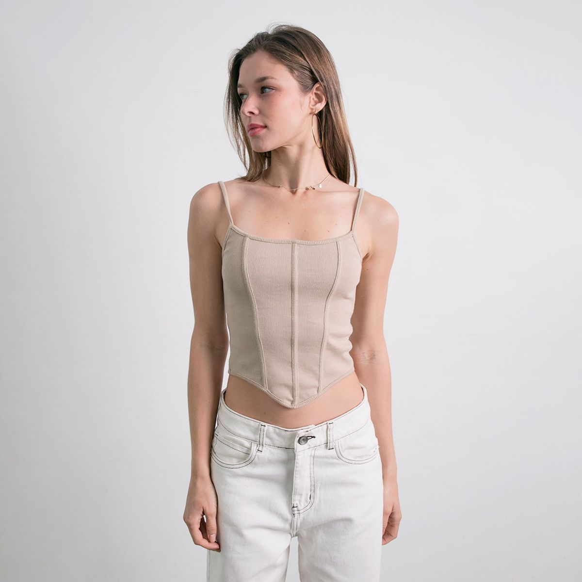 DESIRE - Top Bustier Rib Desire para Mujer