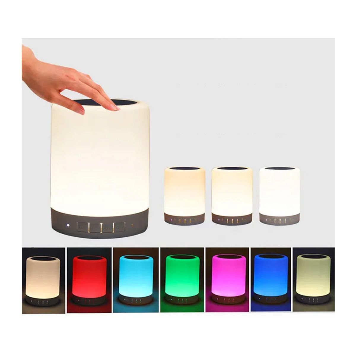 GENERICO - Parlante Lampara Led Bluetooth Colores Touch