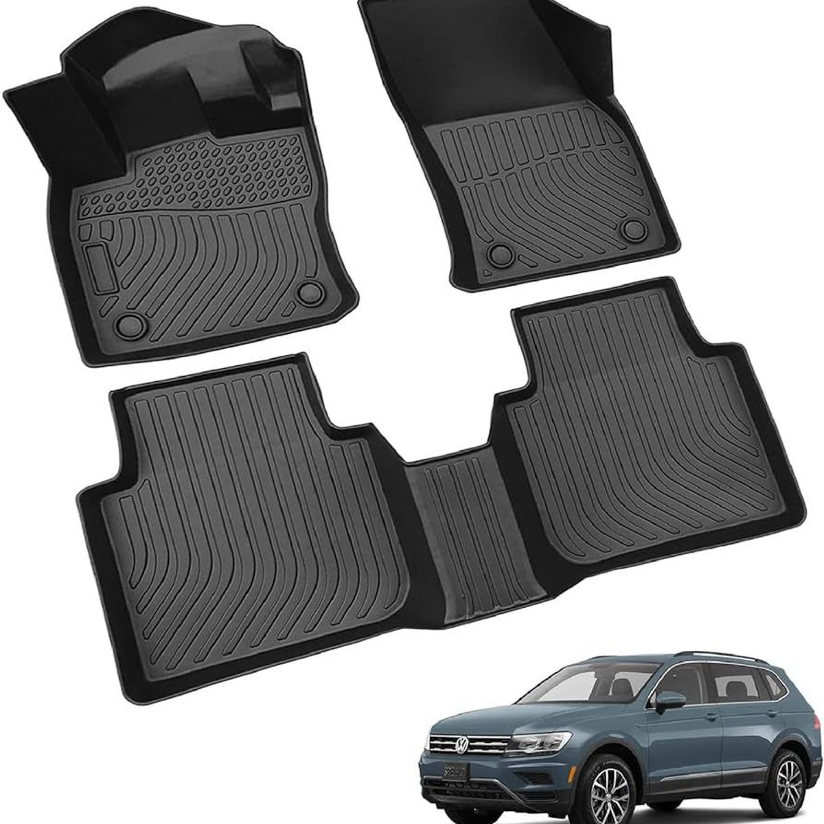 GENERICO - PISOS BANDEJA 3D VOLKSWAGEN TIGUAN 2017 2019 2020 2022 2024.