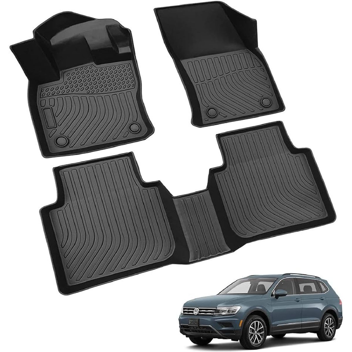 GENERICO - PISOS BANDEJA 3D VOLKSWAGEN TIGUAN 2017 2019 2020 2022 2024.