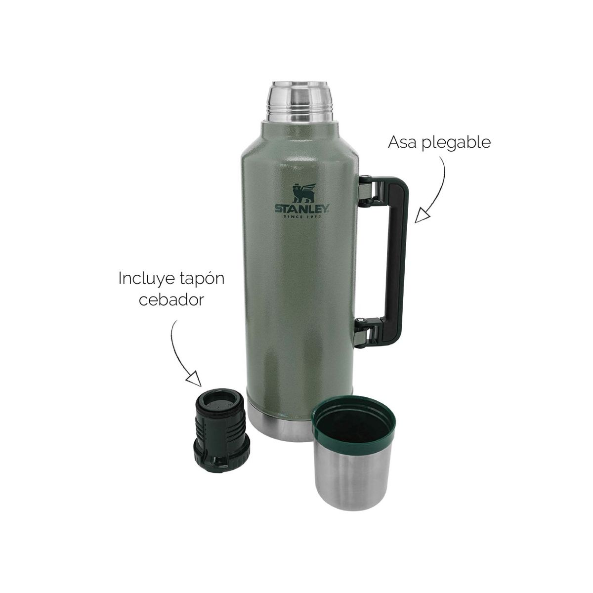 STANLEY - Termo Stanley classic verde l 2.3 lt