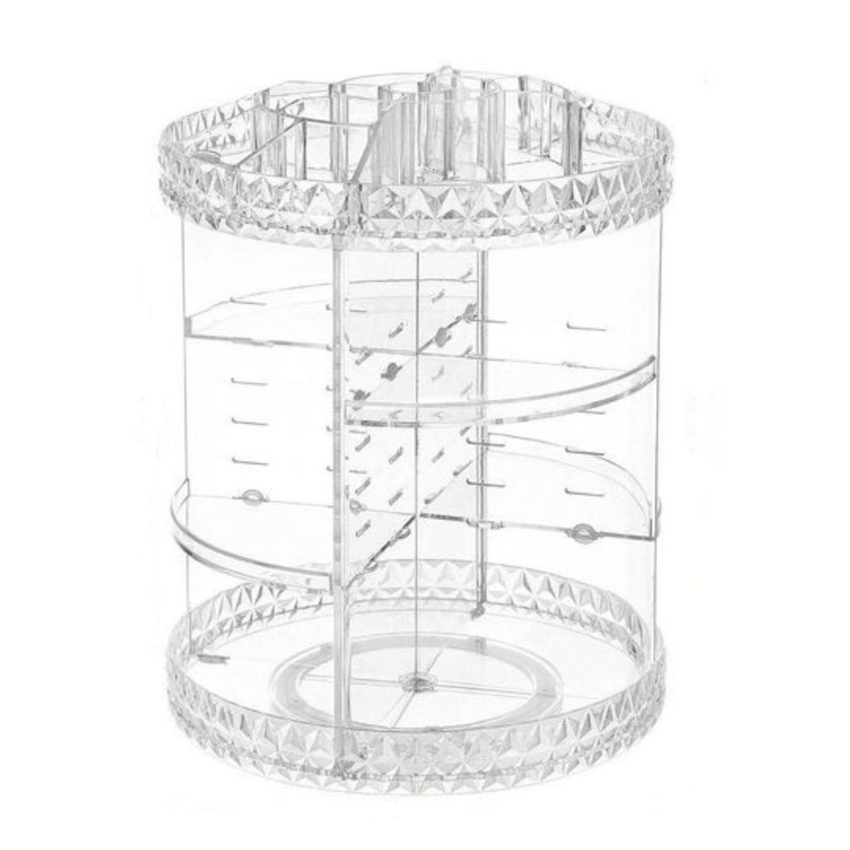 GENERICO - Organizador Giratorio de Acrilico para Accesorios de Belleza