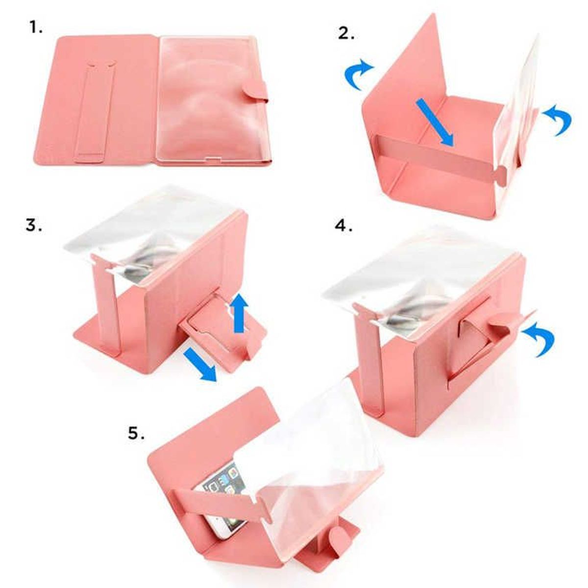 OEM - Amplificador de Pantalla 3D para Teléfono Móvil Lupa Plegable