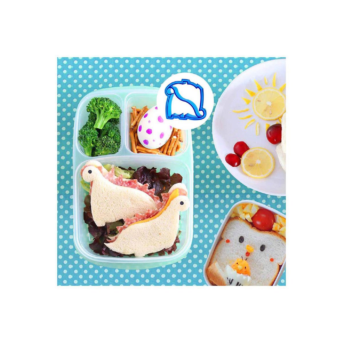 GENERICO - Moldes cortadores de sándwich para niños - Loncheras divertidas