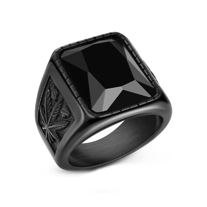 GENERICO - ANILLO HOJA NEGRO - RIN-30