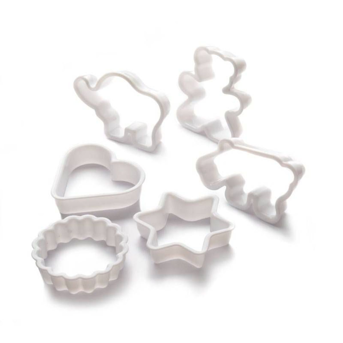 GENERICO - Cortador para galleta o masa repostería x 6