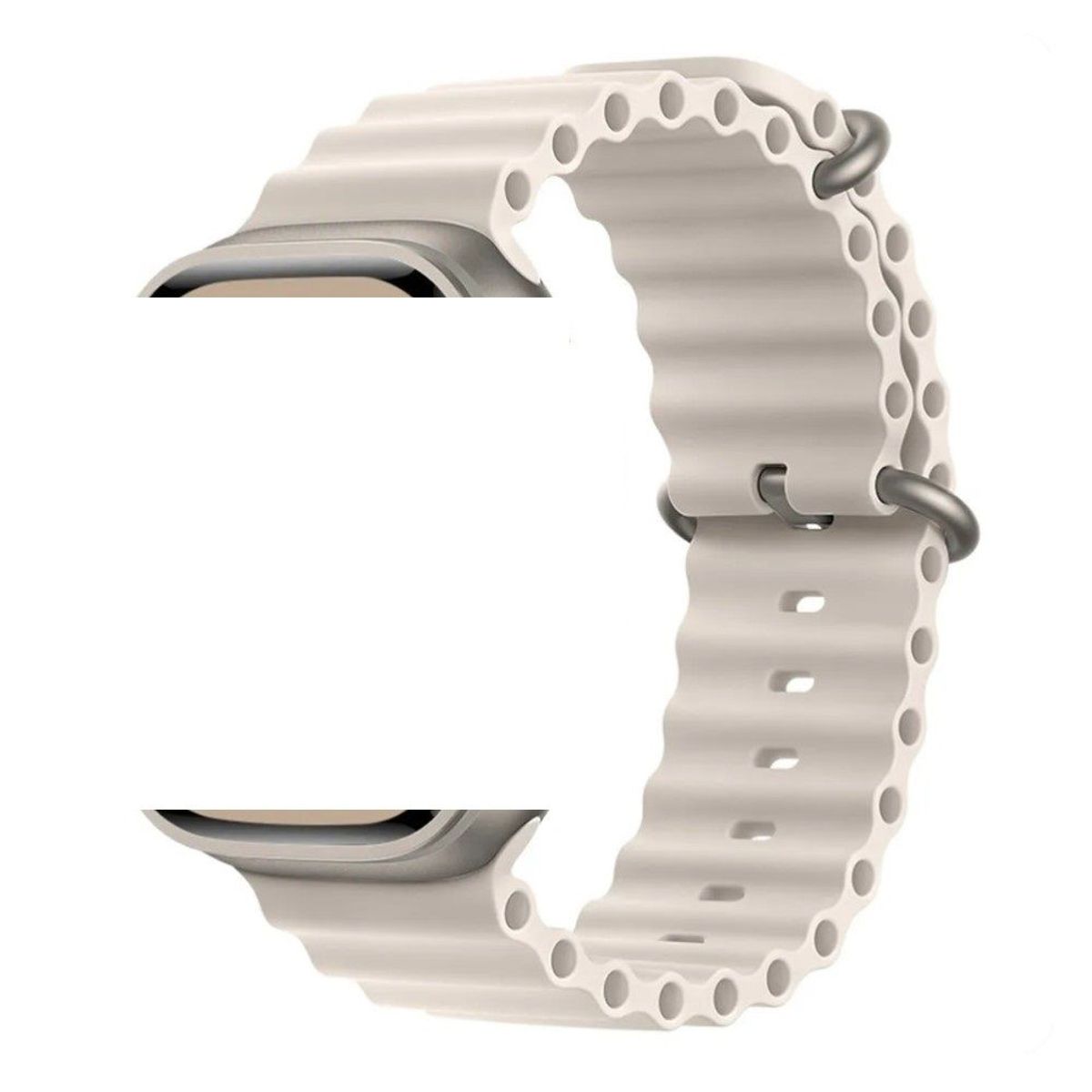 GENERICO - Correa Ultra Ocean para Apple Watch y Smart Watch Hueso 44-45-46-49mm