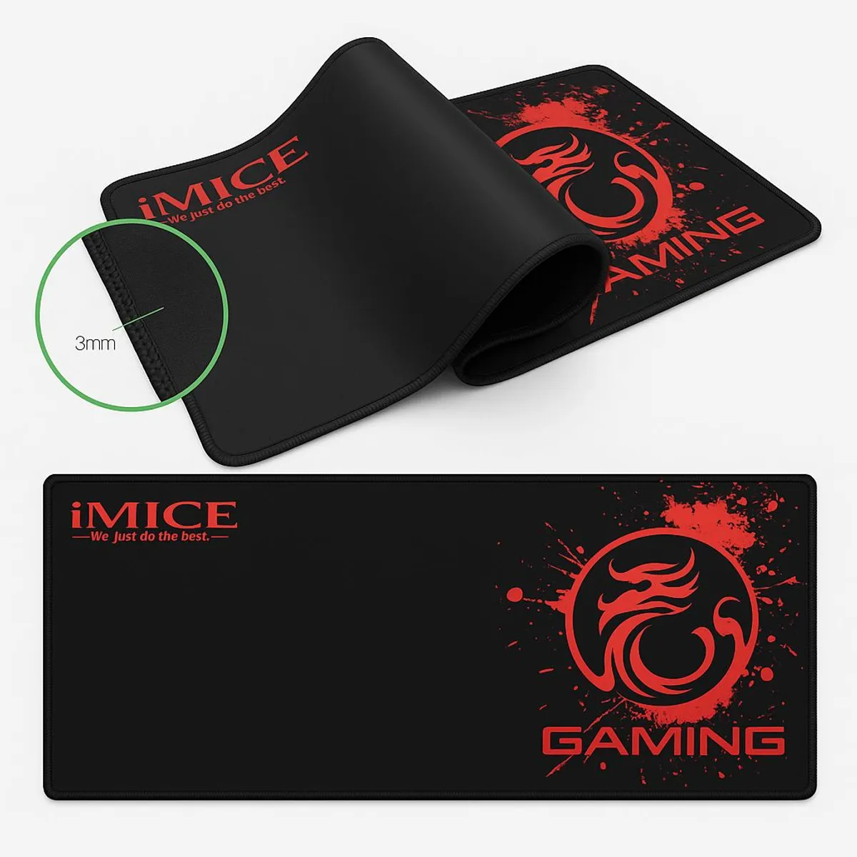 IMICE - Mouse pad Gamer 80 cm x30cm x 4 mm WATERPROOF