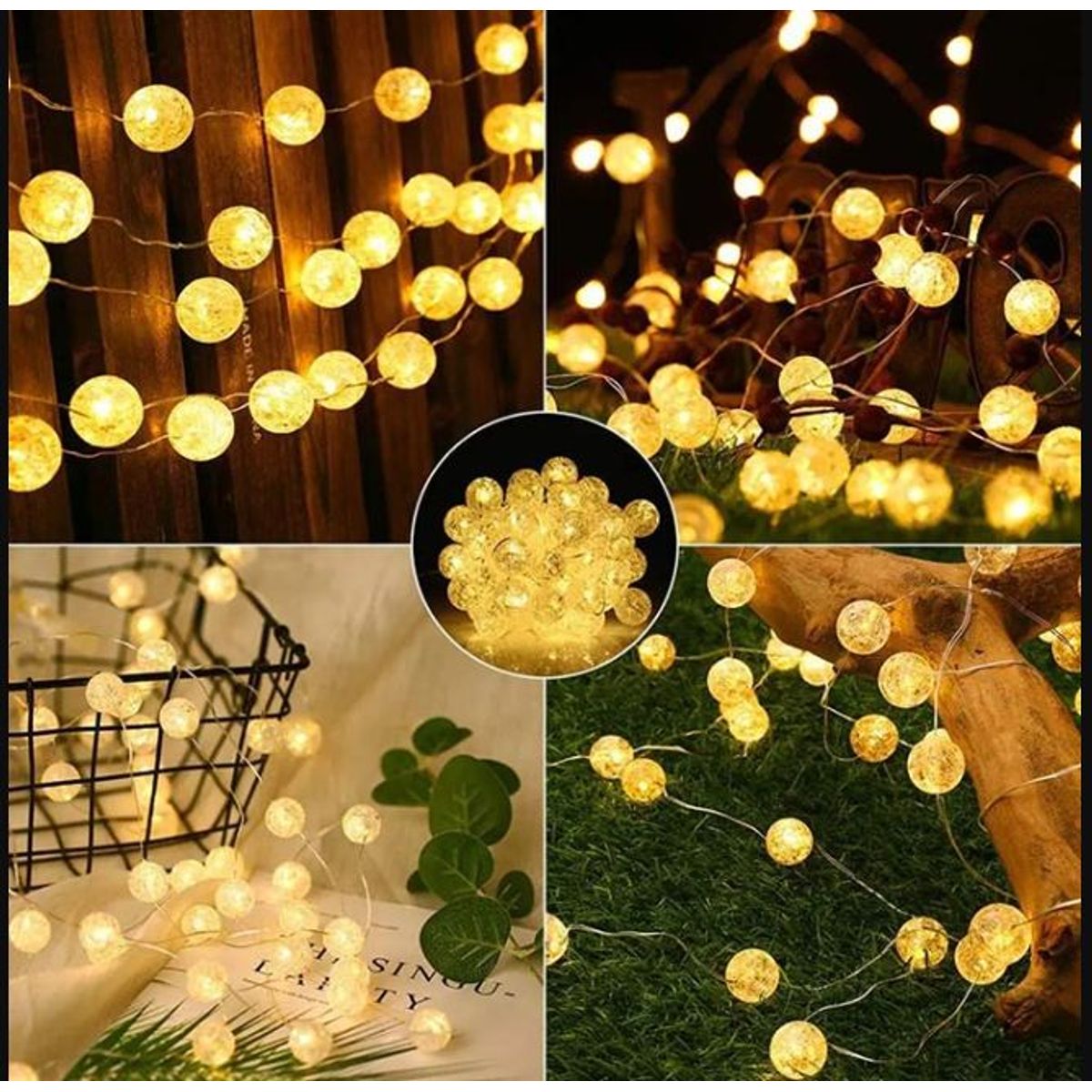 GENERICO - LUCES NAVIDAD FORMA DE BOLITA