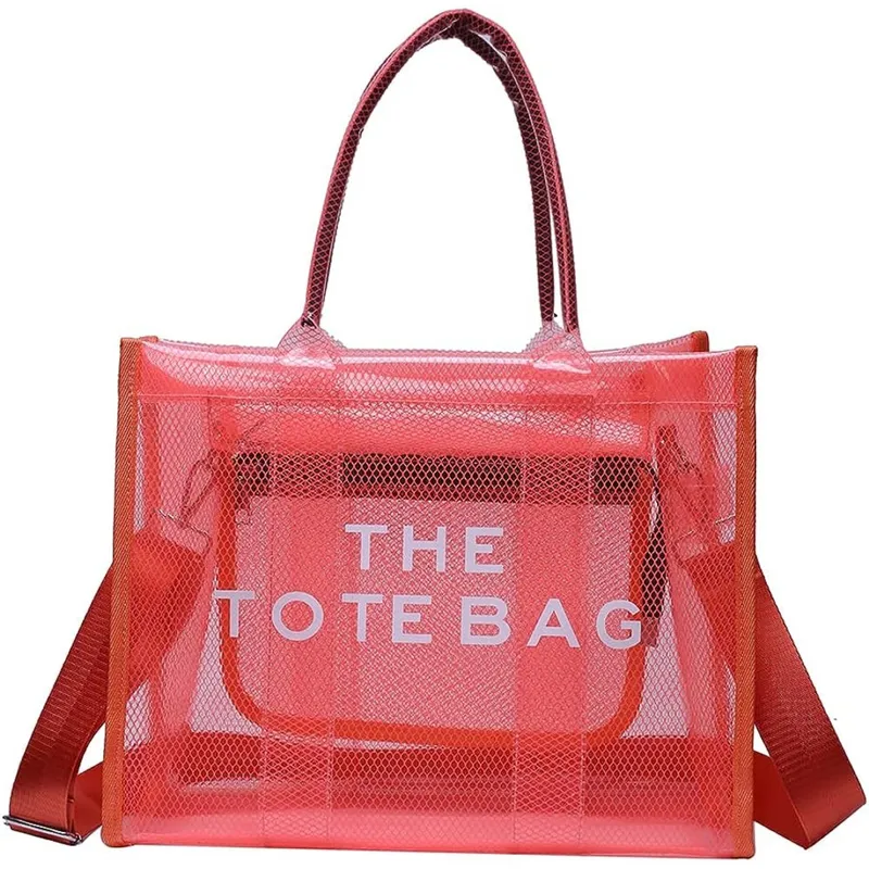 GENERICO - Cartera Jelly Tote Rojo  Primavera Verano 2026