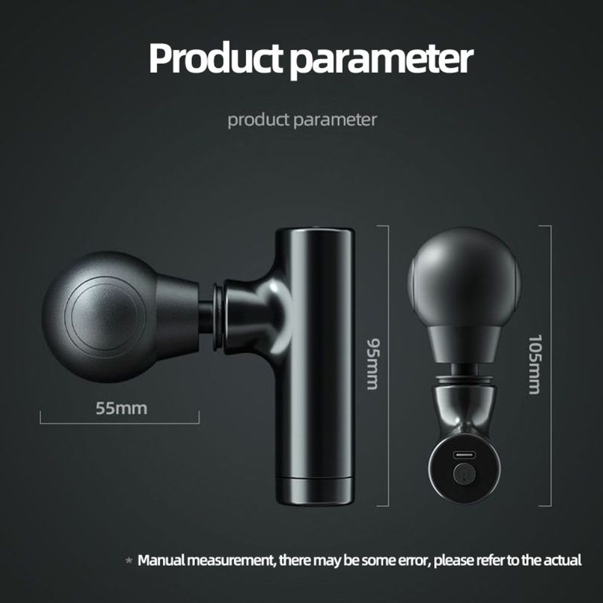 PUREPOWER - Pistola fascia de Músculos Percusión de Tejido Profundo Portátil