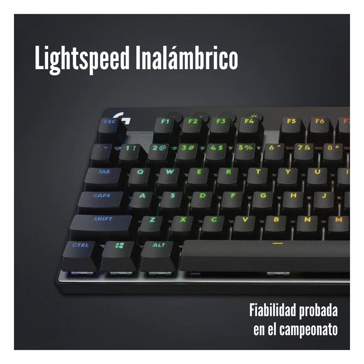 LOGITECH - Logitech G - Teclado Pro X TKL Lightspeed Switch Brown - Negro