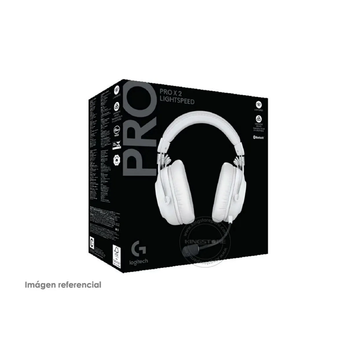 LOGITECH - Audifono Logitech Pro x 2 Lightspeed Blanco