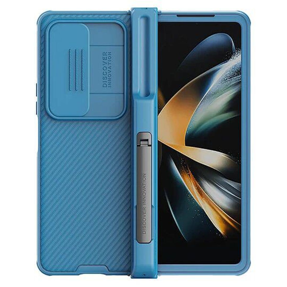 NILLKIN - Case Nillkin Samsung Z Fold 5 Camshield Funda Híbrida Azul