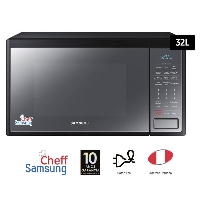 SAMSUNG - Microondas Samsung 32L Chef MS32J5133AMPE.