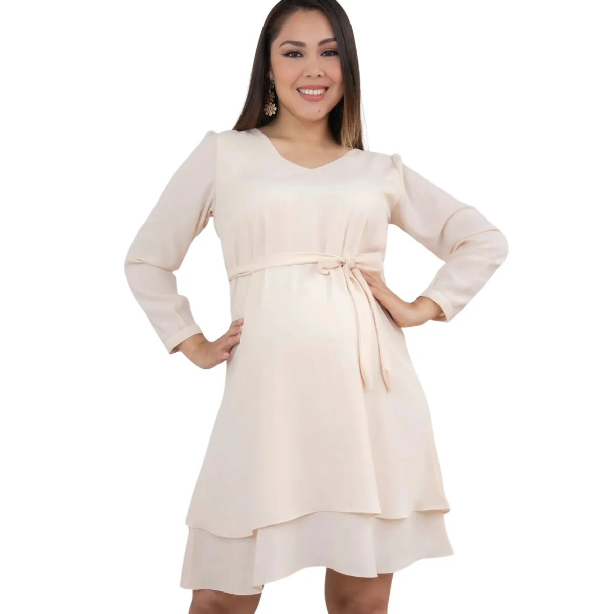 GENERICO - Vestido Maternal en Gasa Mama A La Mode