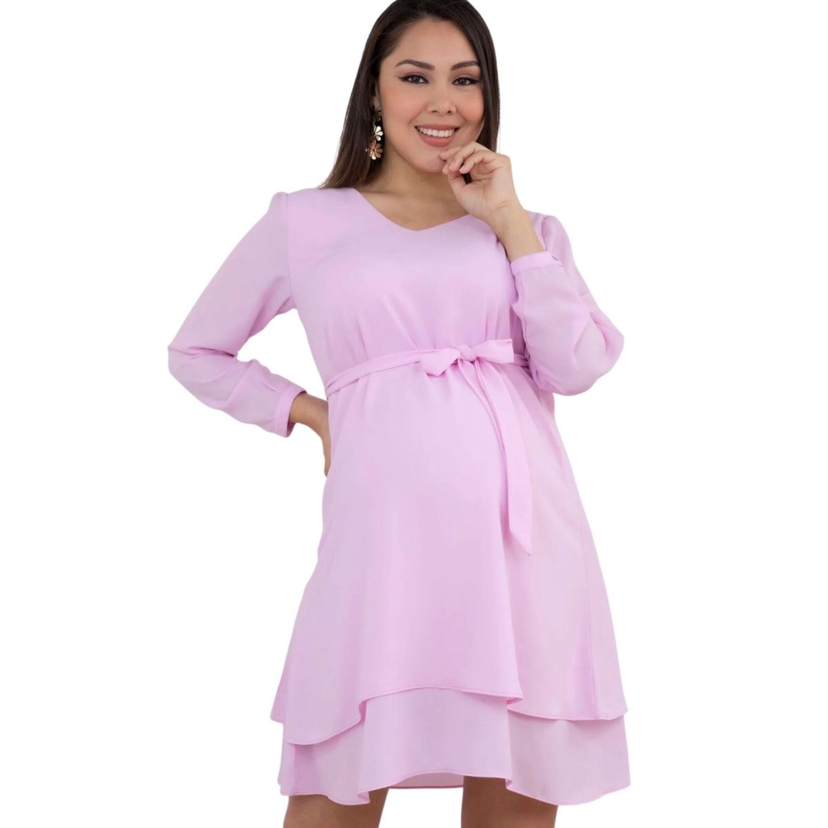 GENERICO - Vestido Maternal en Gasa Mama A La Mode