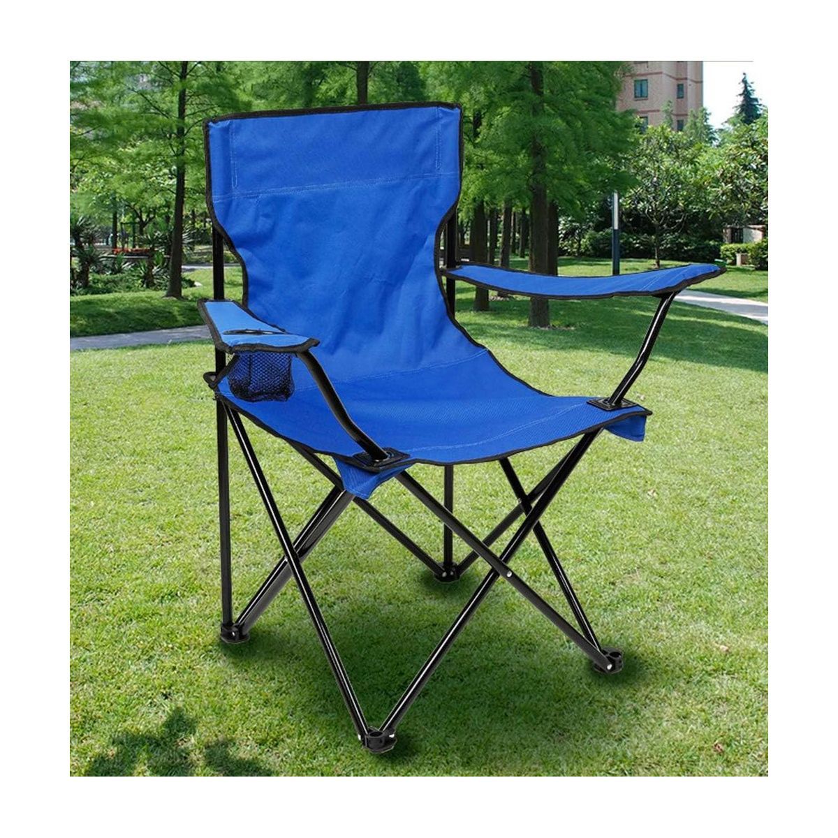 GENERICO - Silla Plegable De Camping Playa Piscina Terraza Azul