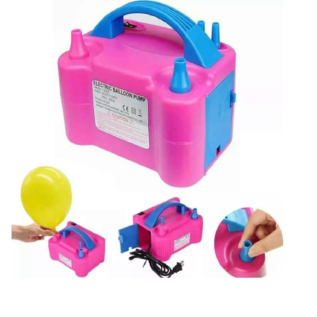 GENERICO - Maquina Inflador de Globos Eletrico Soplador Automatico