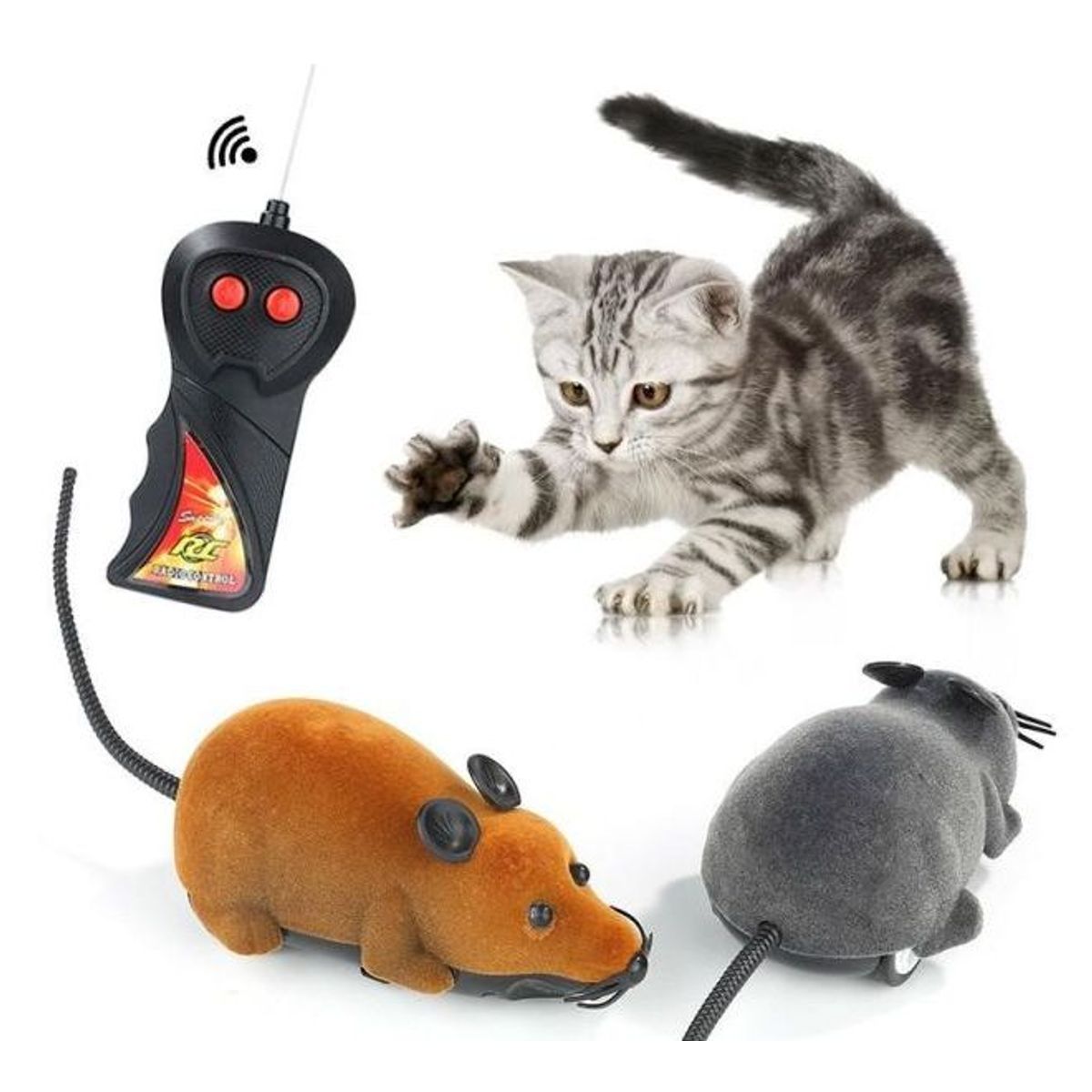 GENERICO - Ratón de  juguete con control remoto