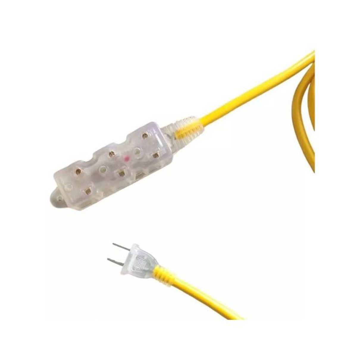 HOME LIGHT - EXTENSION con 03 Tomas con Foco de Neon 3MT HOME LIGHT