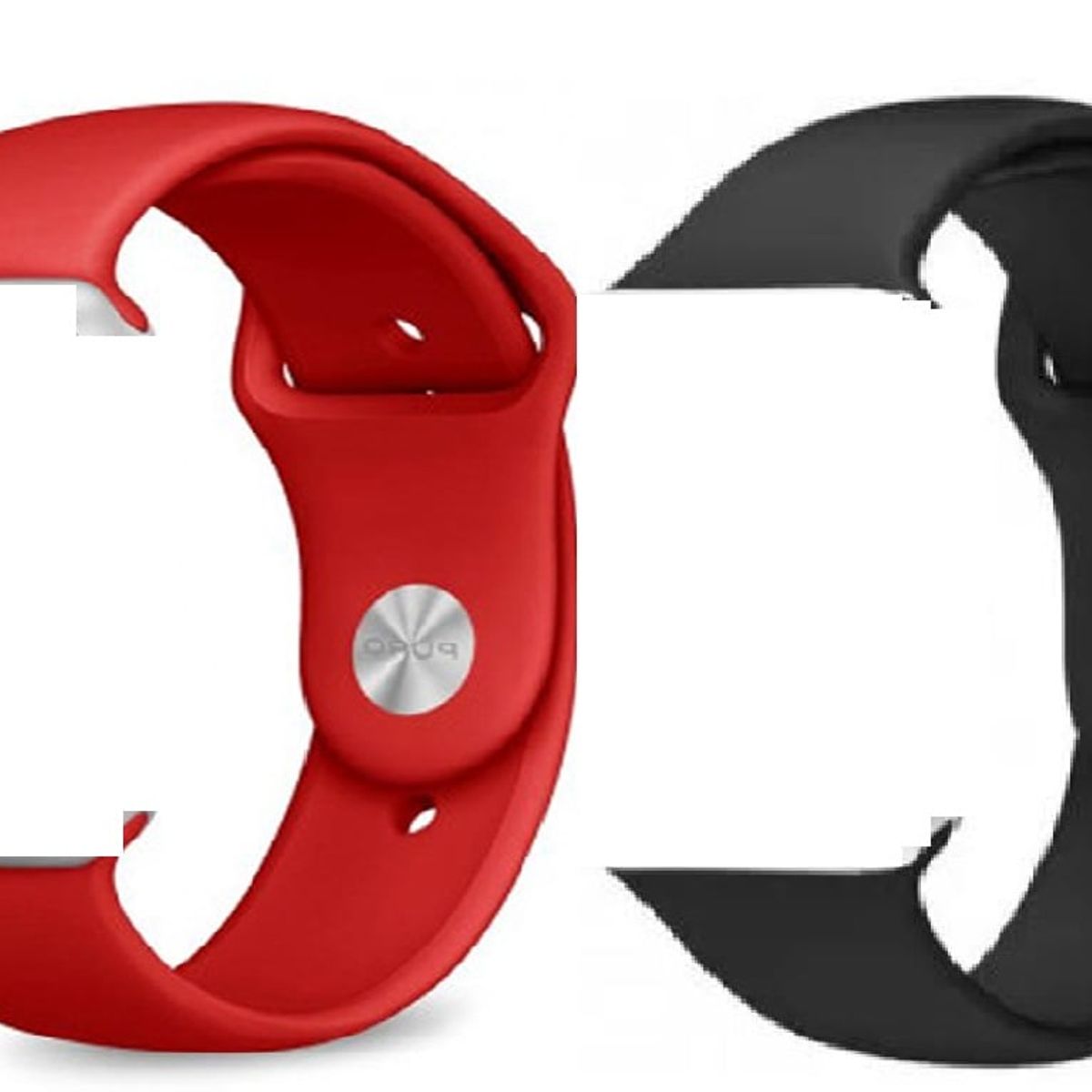 GENERICO - Correa Silicona para Apple Watch 42-44mm x 2 UNIDADES