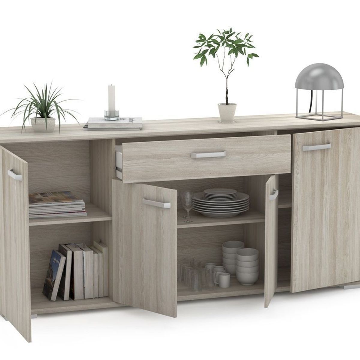 GENERICO - APARADOR CREDENZA FREDDIE - LA CASA DEL MUEBLERO - CENIZA