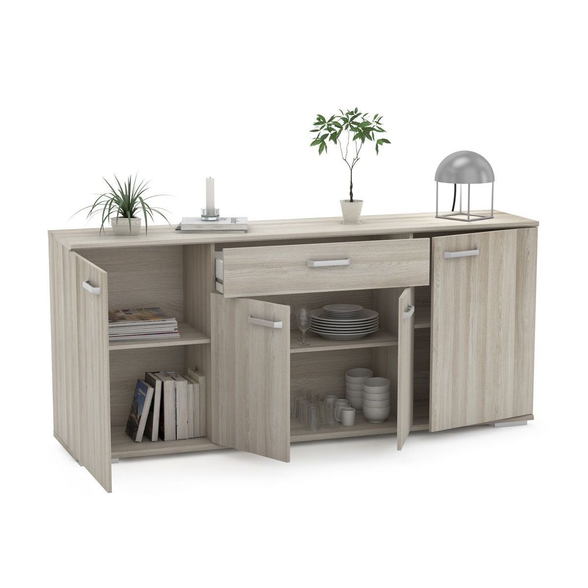 GENERICO - APARADOR CREDENZA FREDDIE - LA CASA DEL MUEBLERO - CENIZA