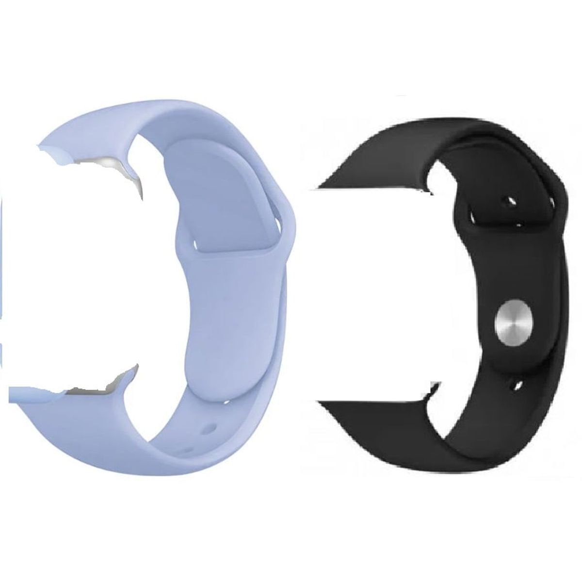 GENERICO - Correa Silicona para Apple Watch 42-44mm x 2 UNIDADES