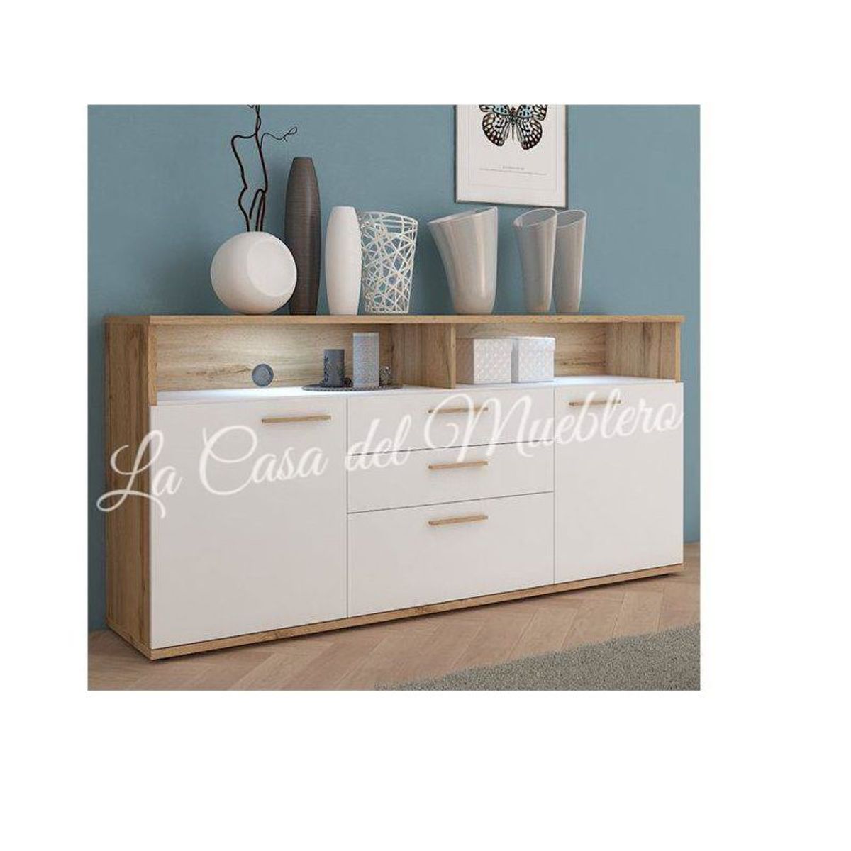 GENERICO - APARADOR CREDENZA ANIE - LA CASA DEL MUEBLERO - DUNA CON BLANCO