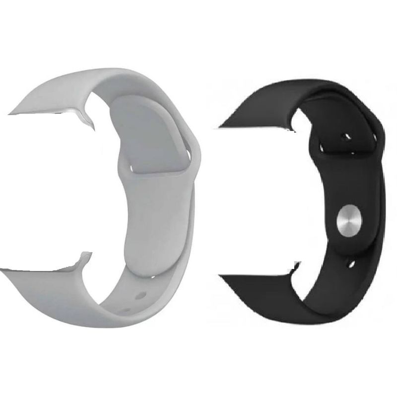 GENERICO - Correa Silicona para Apple Watch 42-44mm x 2 UNIDADES