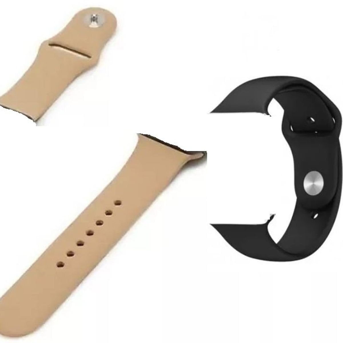 GENERICO - Correa Silicona para Apple Watch 42-44mm x 2 UNIDADES