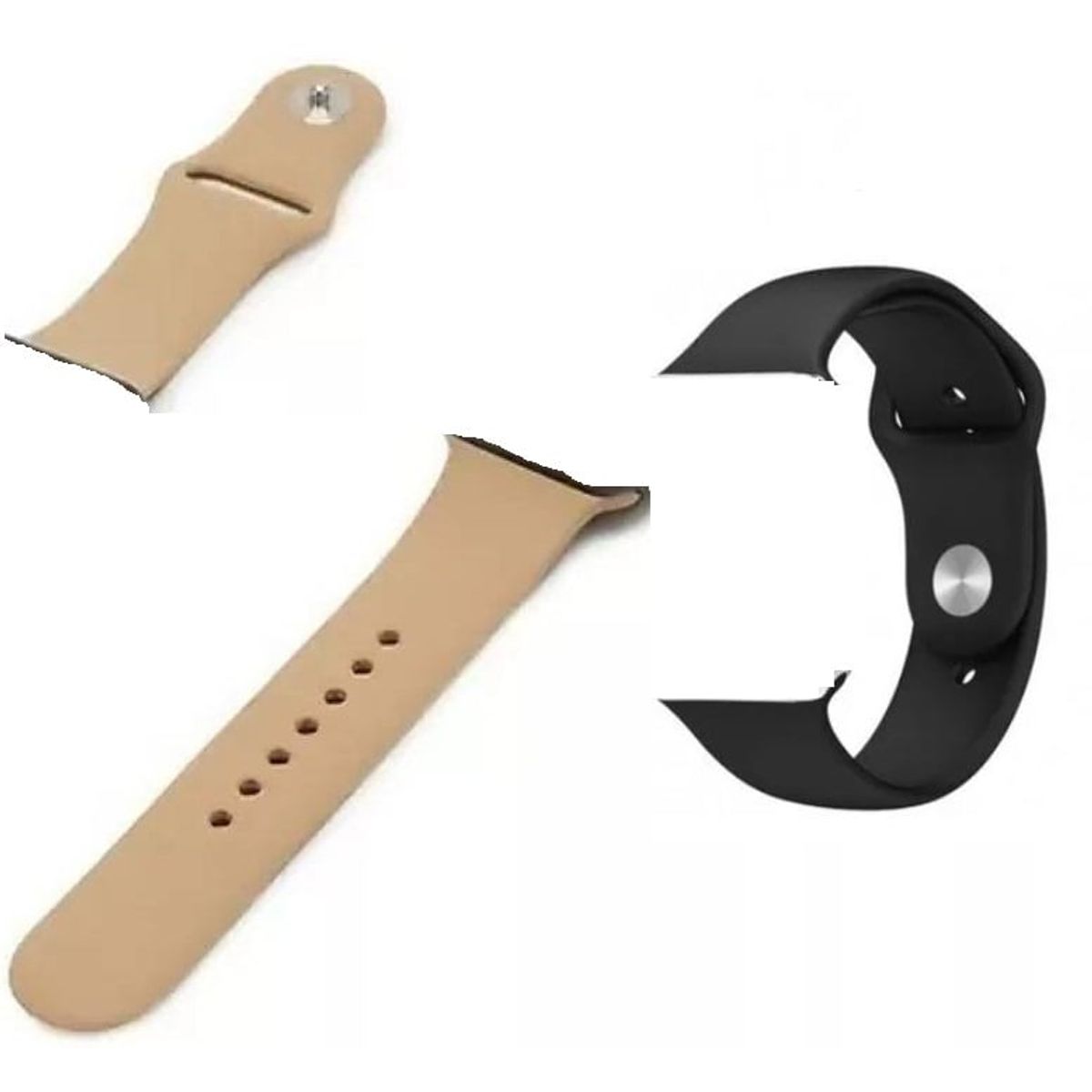 GENERICO - Correa Silicona para Apple Watch 42-44mm x 2 UNIDADES