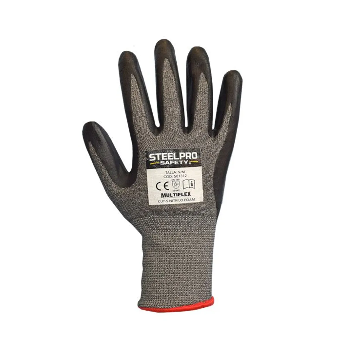 STEELPRO - GUANTE MULTIFLEX MCD503 CUT-5 NIVEL D NITRILO FOAM GRISGRIS