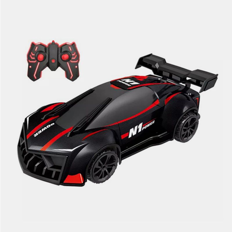 GENERICO - CARRO A CONTROL REMOTO GRANDE BOTA HUMO CON LUCES