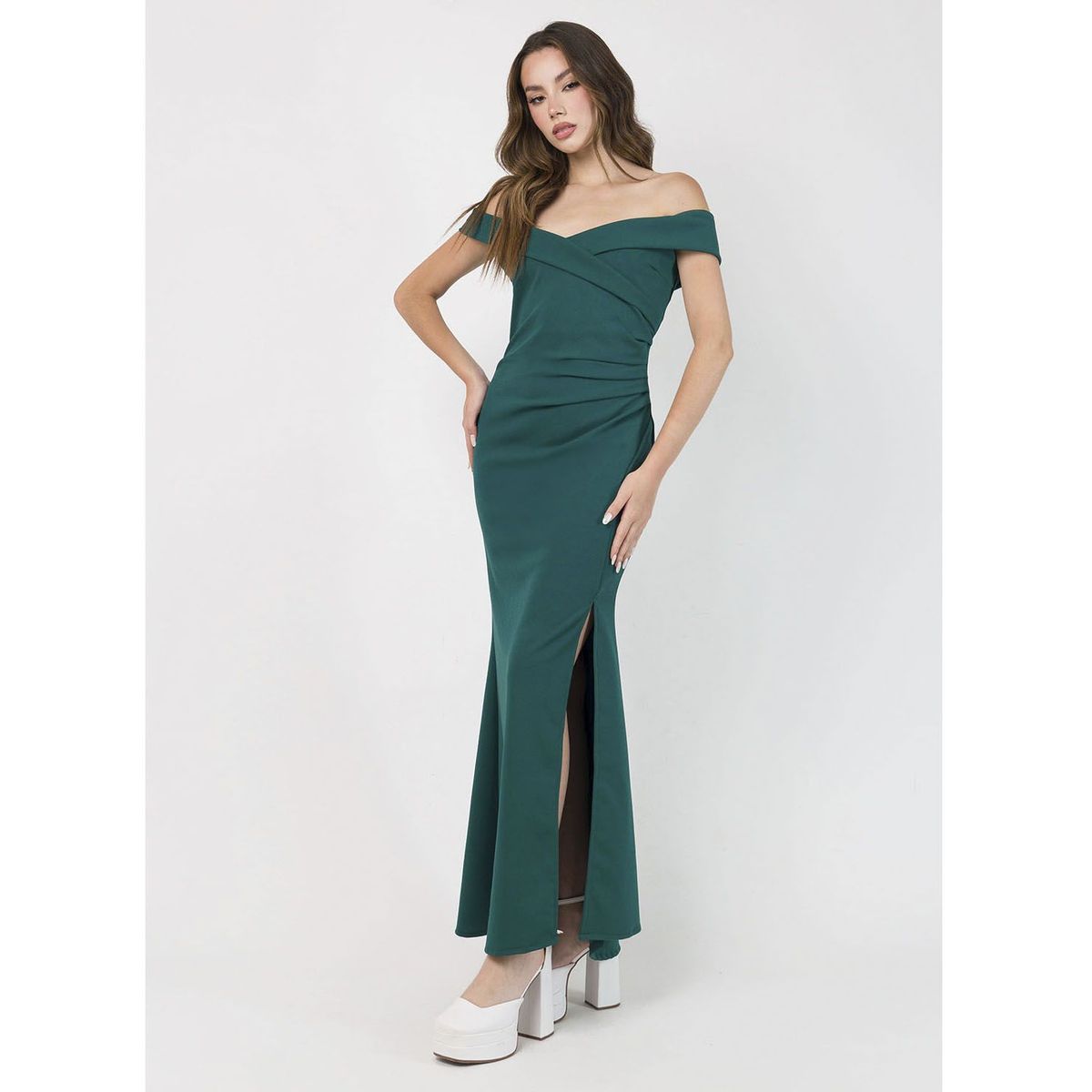 DOLCATTA - Vestido Vivianne- Bottle Green Color